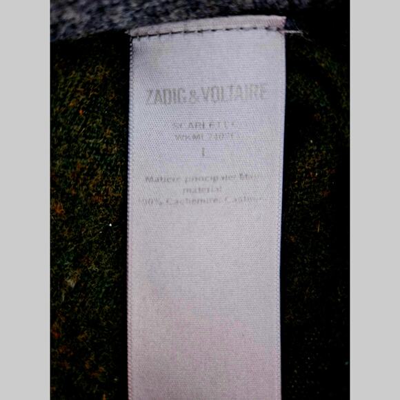 Zadig & Voltaire Scarlet V-Neck Cashmere Cardigan, Size L - Picture 8 of 13